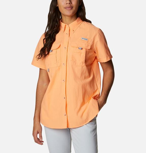 Columbia Womens Shirts UK - PFG Bahama Clothing Yellow UK-478477
